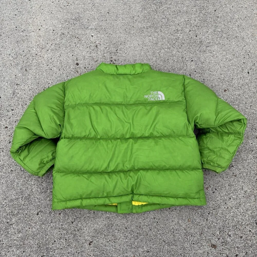 The North Face Infant 6-12M 550 Down Puffer Green Ninja Turtle